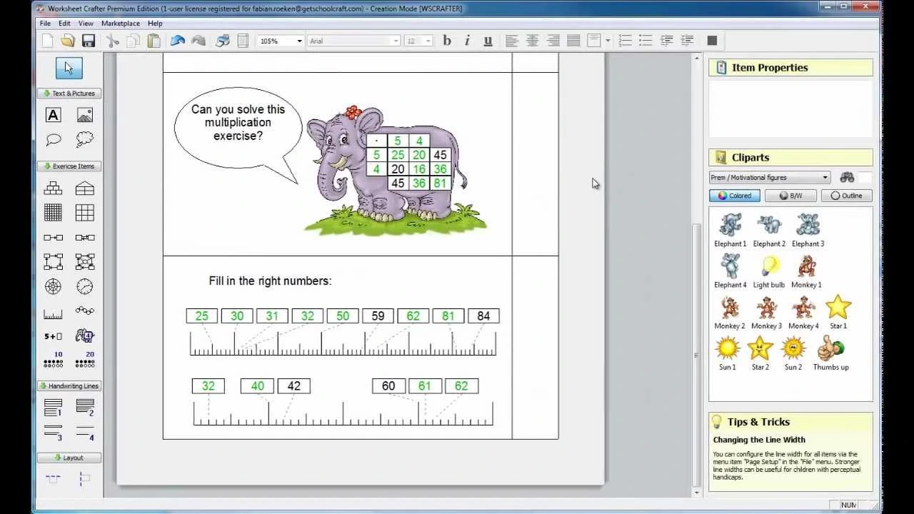 Worksheet online